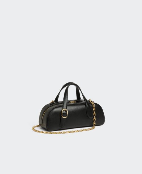 Mini Asra Boston Bag - Black