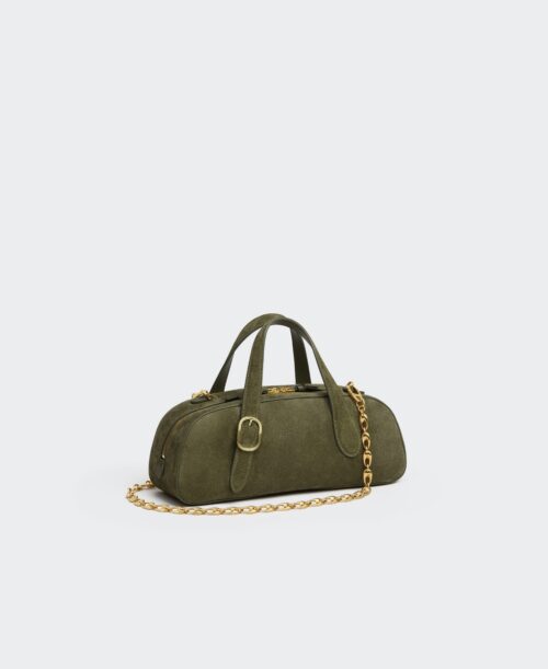Mini Asra Boston Bag - Moss(Suede)