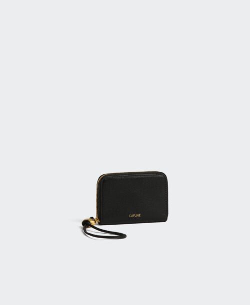 Egg Zip Coin Purse - Black