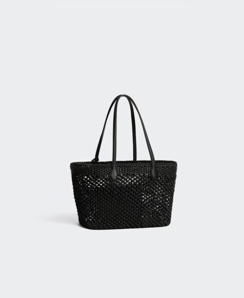 Large Hexa Tote - Black(Woven)