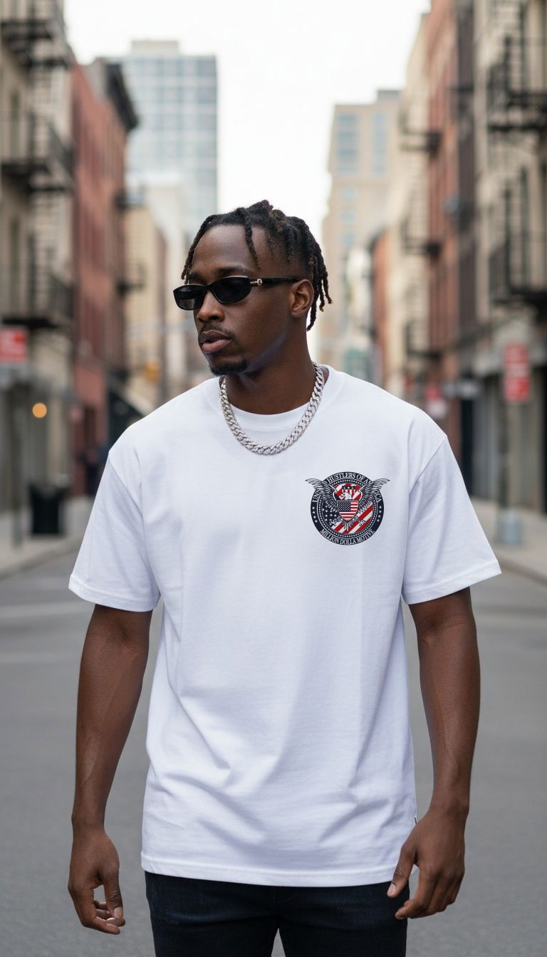 United Hustlers of America - White T-Shirt - Image 6