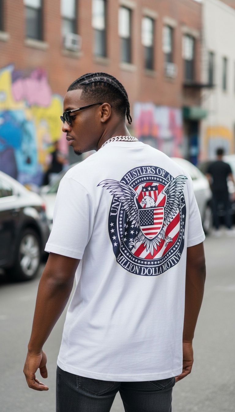 United Hustlers of America - White T-Shirt - Image 7