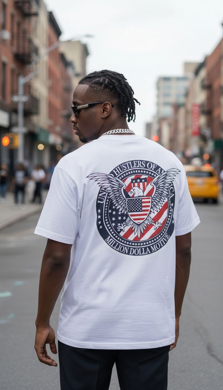 United Hustlers of America - White T-Shirt - Image 2