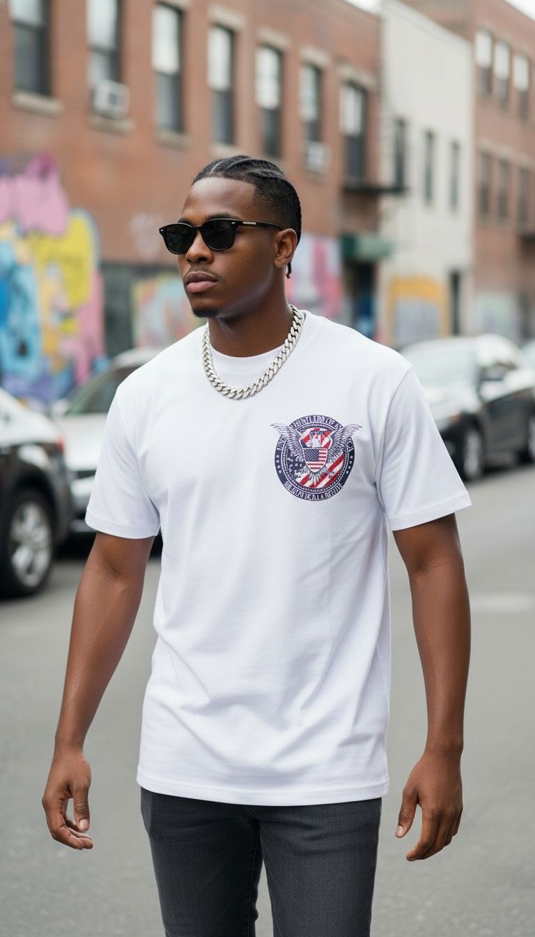 United Hustlers of America - White T-Shirt - Image 3