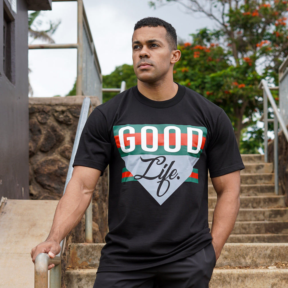 Good Life Premium - Black T-Shirt - Image 2