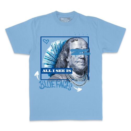 All I See is Blue Faces - University Blue T-Shirt
