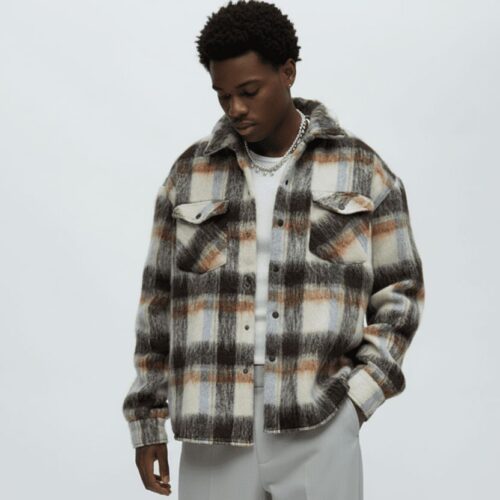 Brown/ Sail/ U. Blue/ Green - Mohair Jacket