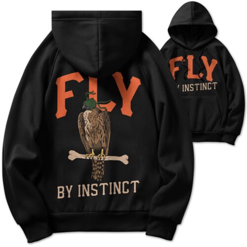 Fly By Instinct - Black Hoodie Sweatshirt