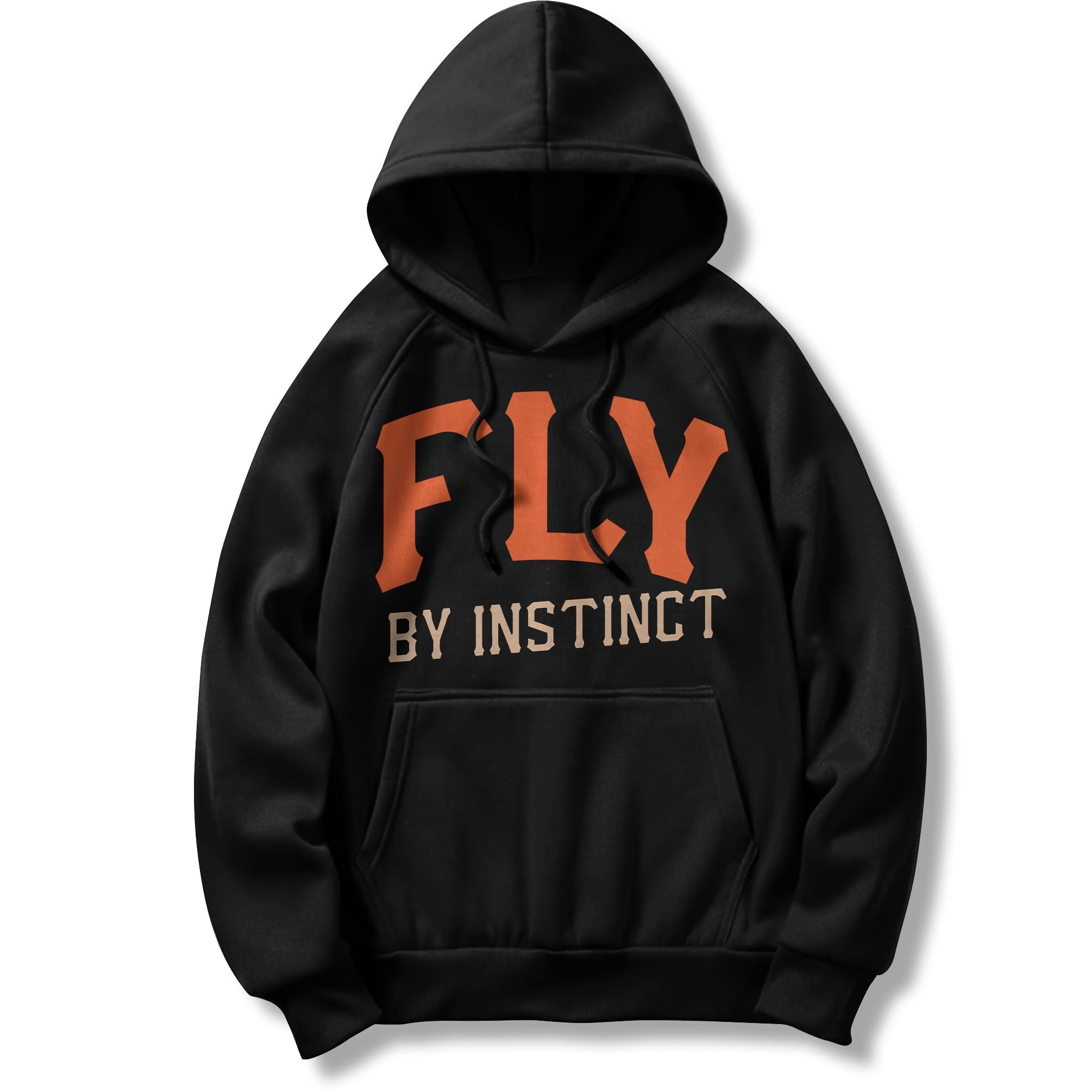 Fly By Instinct - Black Hoodie Sweatshirt - Image 3