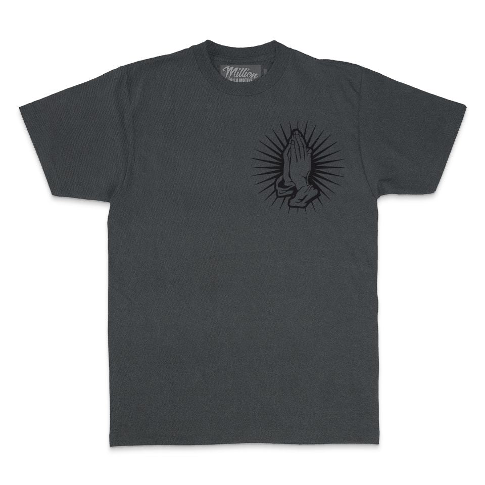 Jesus Saves Me - Black Vintage Dye T-Shirt - Image 2