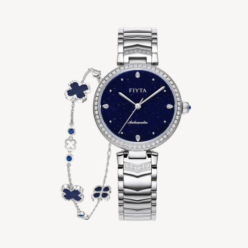 Heartouching Collection Automatic Watch & Aventurine Clover Bracelet Gift Set