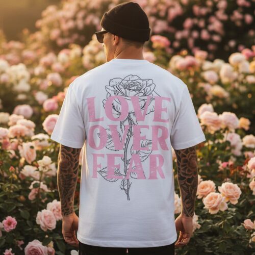 Love Over Fear - White T-Shirt