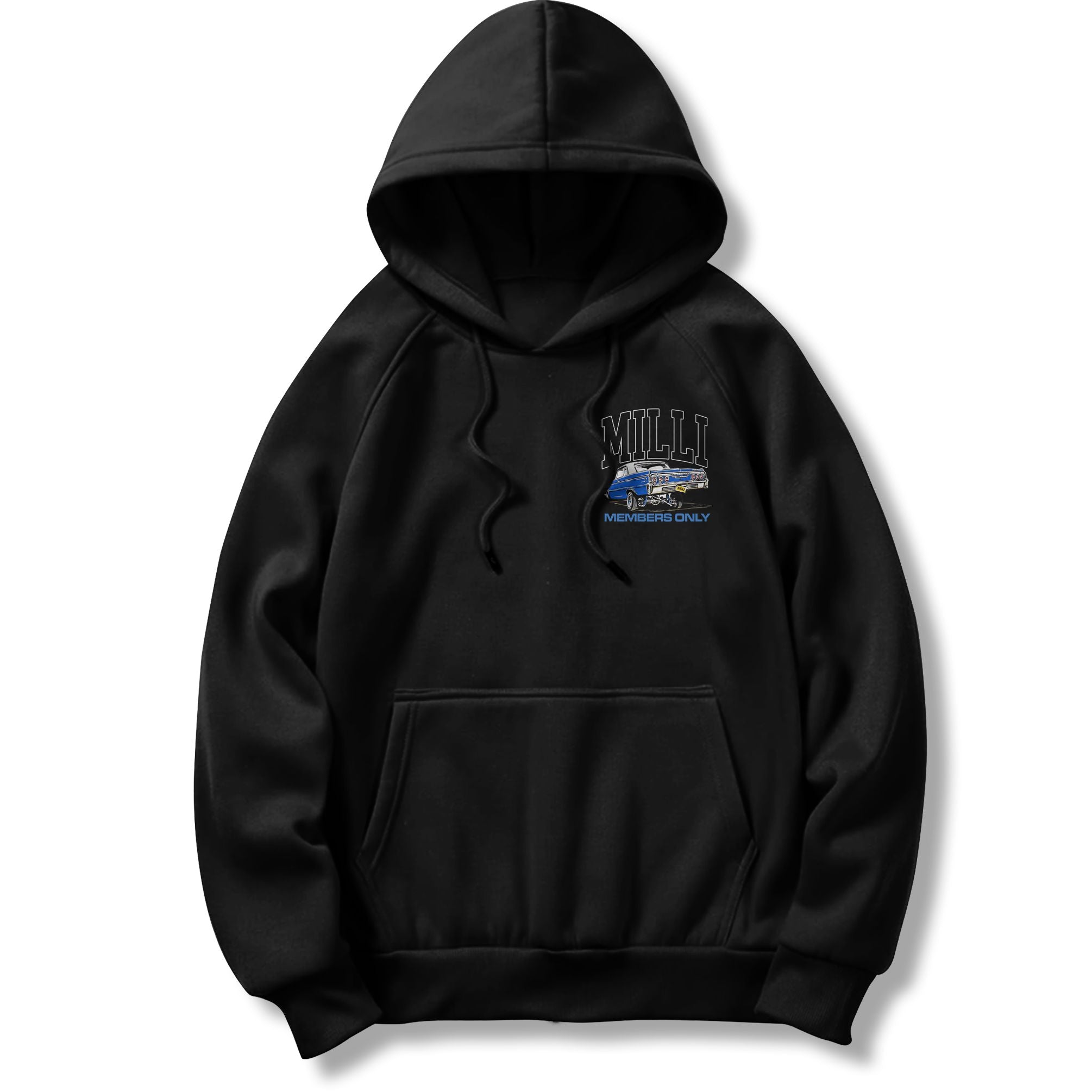Milli Lowrider Members Only - Black Hoodie Sweatshirt - Image 2
