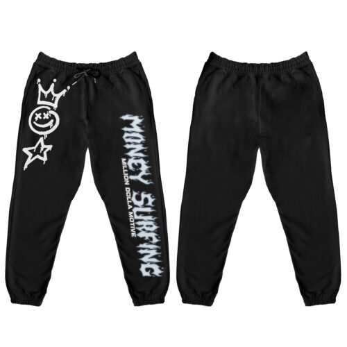 Money Surfing - Black Sweatpants