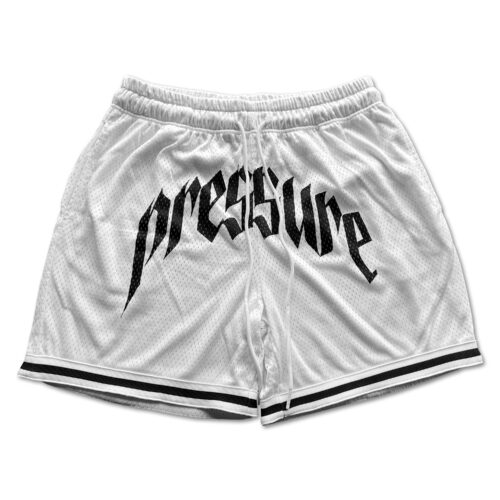 Pressure - White Basketball Shorts