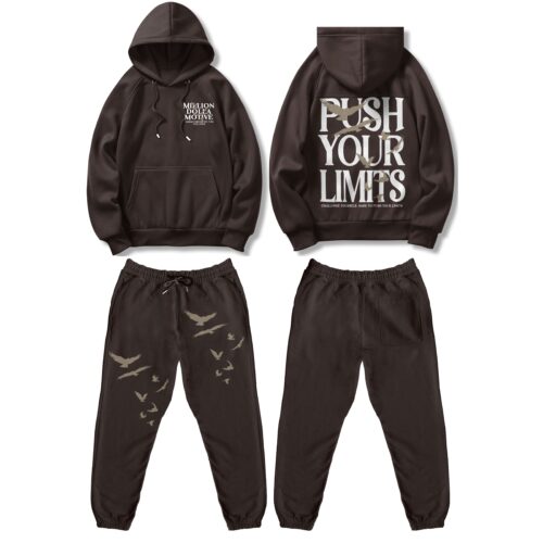 Push Your Limits - Brown Jogger Set