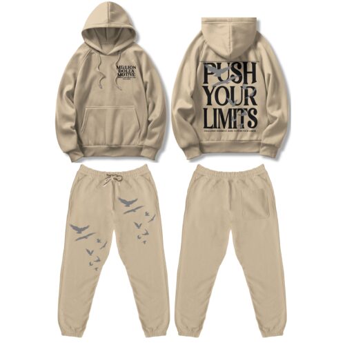 Push Your Limits - Khaki Jogger Set