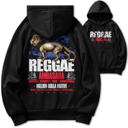 Reggae Ambasada - Black Hoodie Sweatshirt