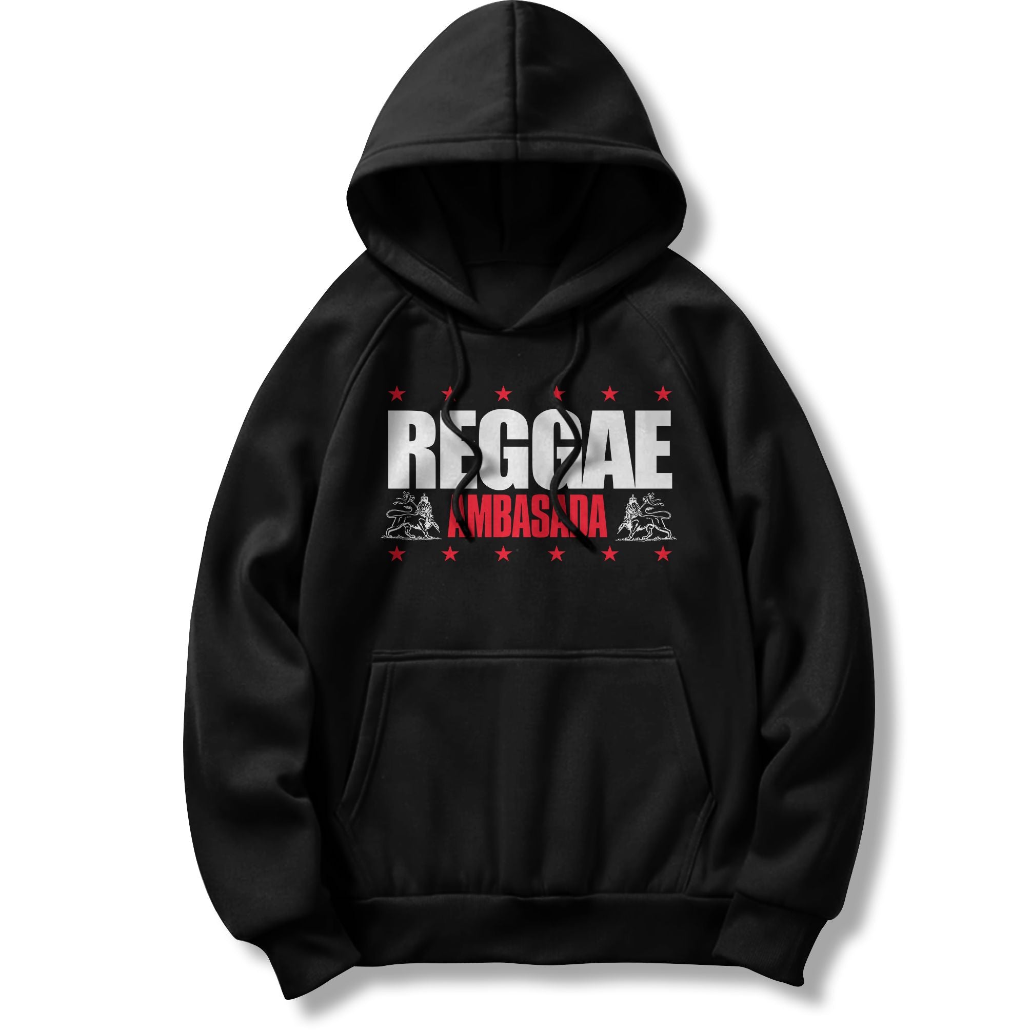 Reggae Ambasada - Black Hoodie Sweatshirt - Image 3