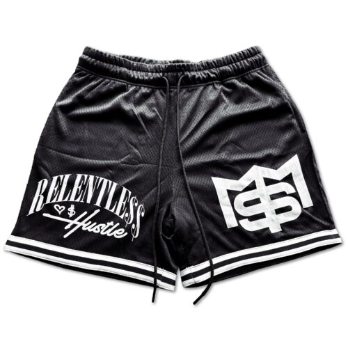 Relentless Hustle - Black Basketball Shorts