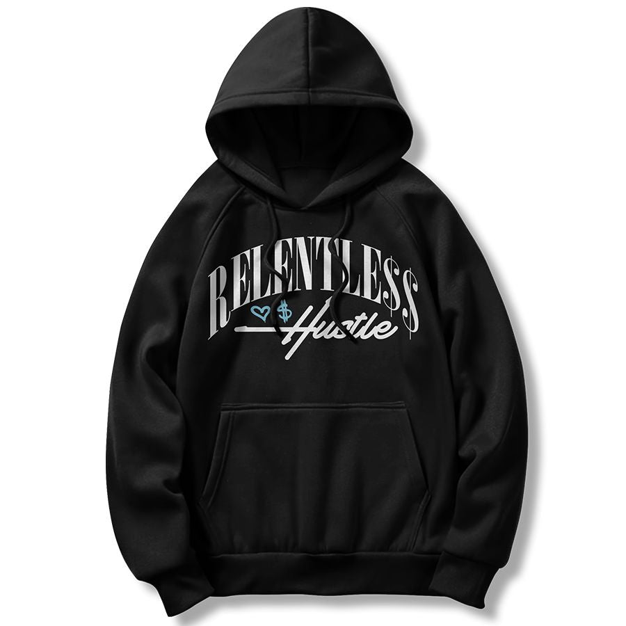 Relentless Hustle - Black Hoodie Sweatshirt - Image 3