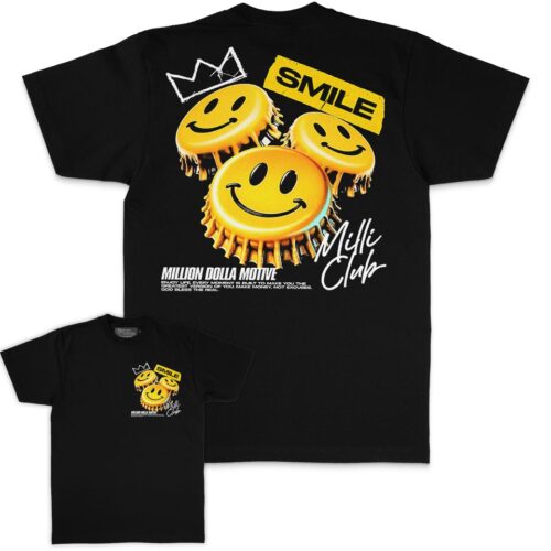 Smile Milli Club - Black T-Shirt