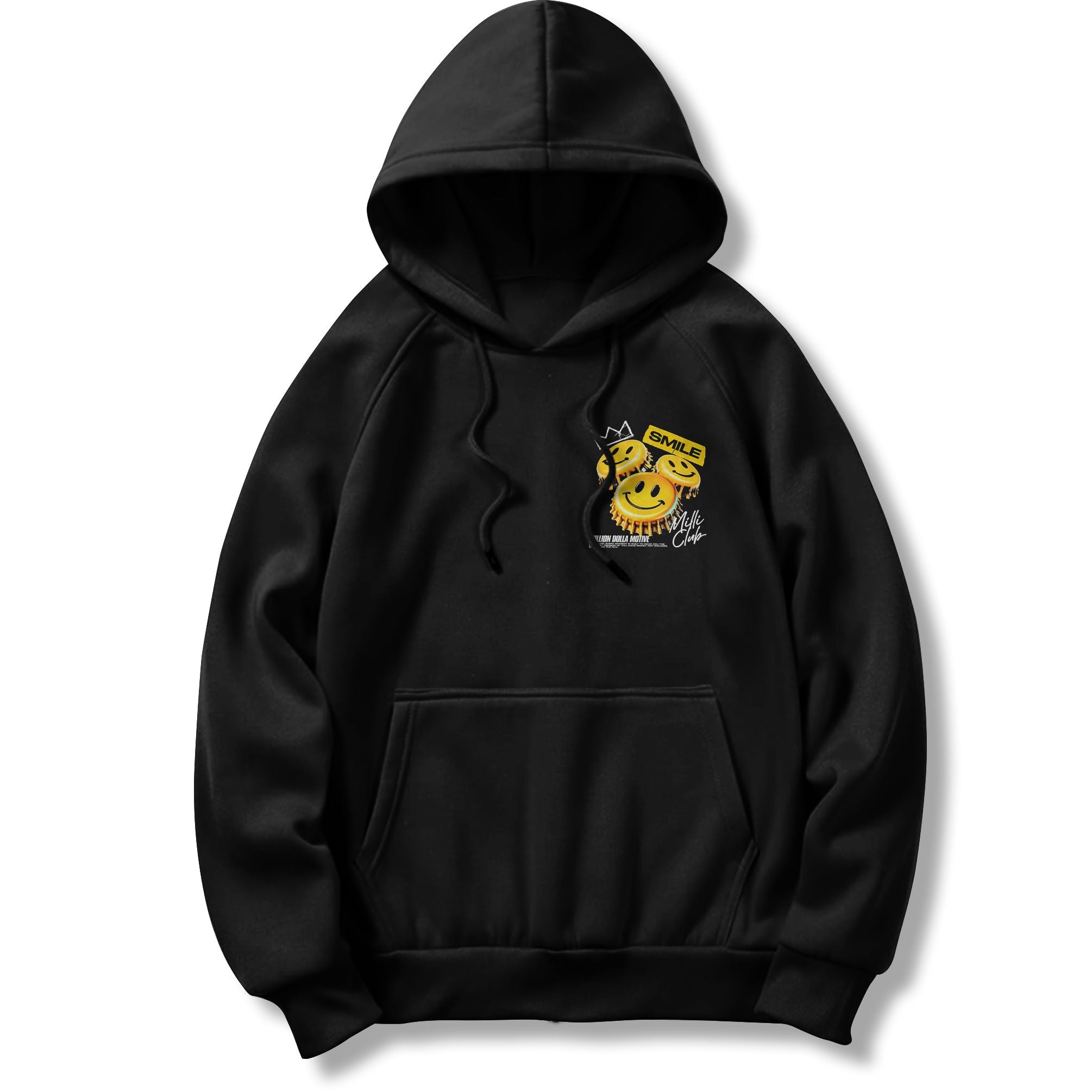 Smile Milli Club - Black Hoodie Sweatshirt - Image 2