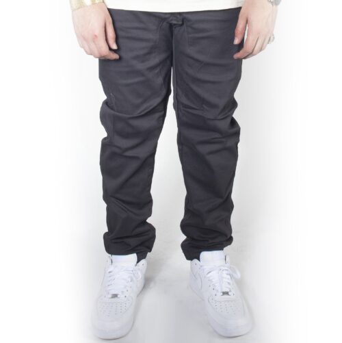 Dark Grey Twill Jogger Pants JG804