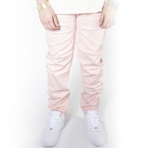 Dirty Pink Twill Jogger Pants JG804