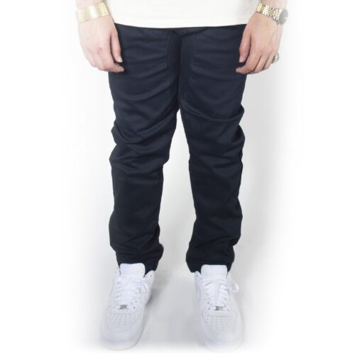 Navy Twill Jogger Pants JG804