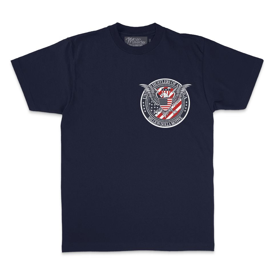United Hustlers of America - Navy T-Shirt - Image 4