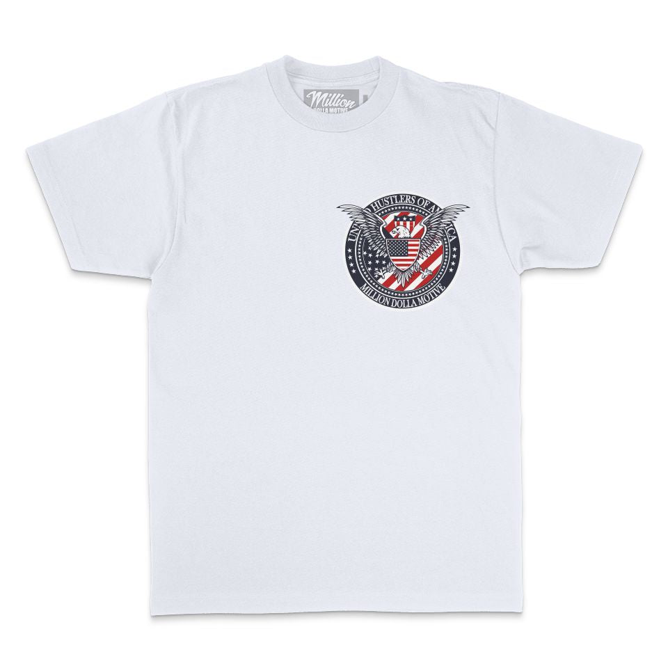 United Hustlers of America - White T-Shirt - Image 4