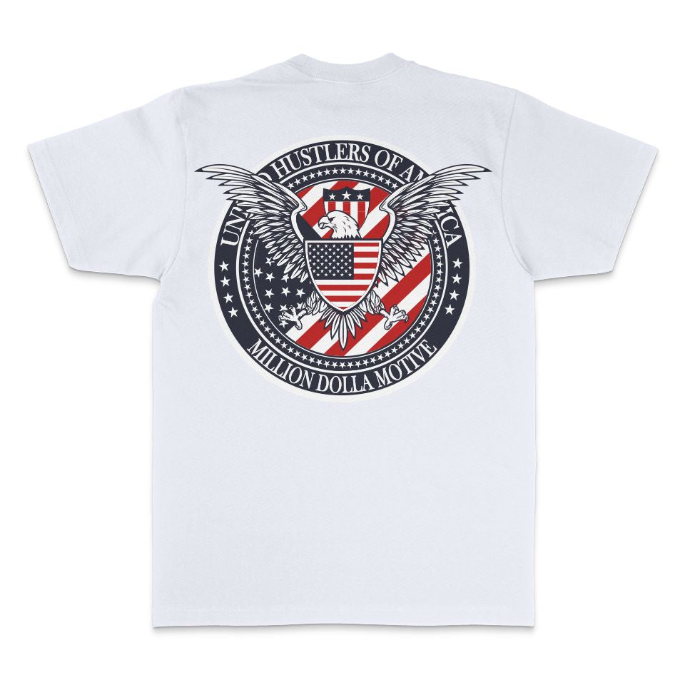 United Hustlers of America - White T-Shirt - Image 5