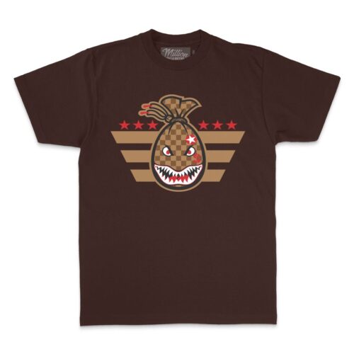 WWII Mouth Money Bag - Brown T-Shirt