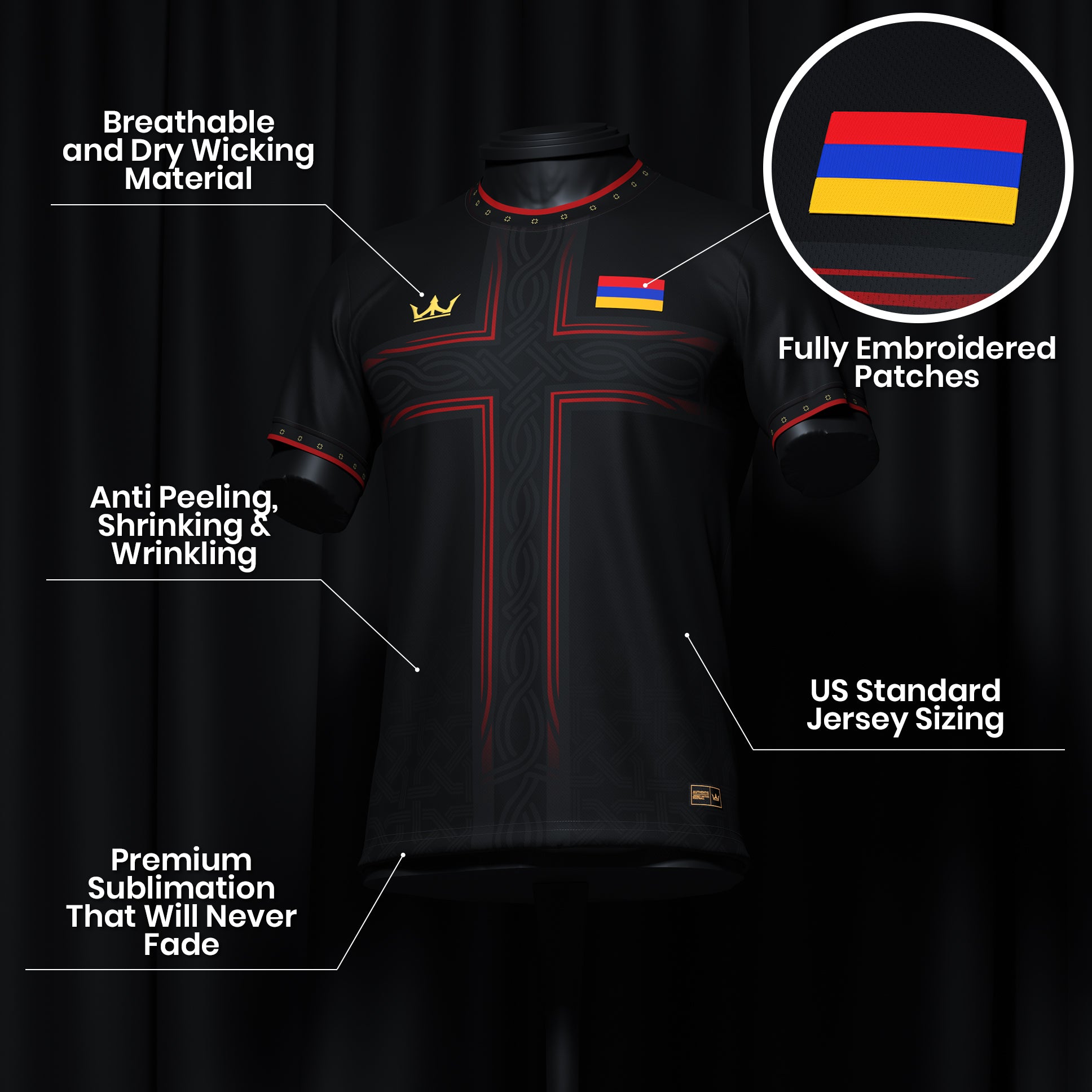 Armenia Heritage Custom Football Jersey - Image 16