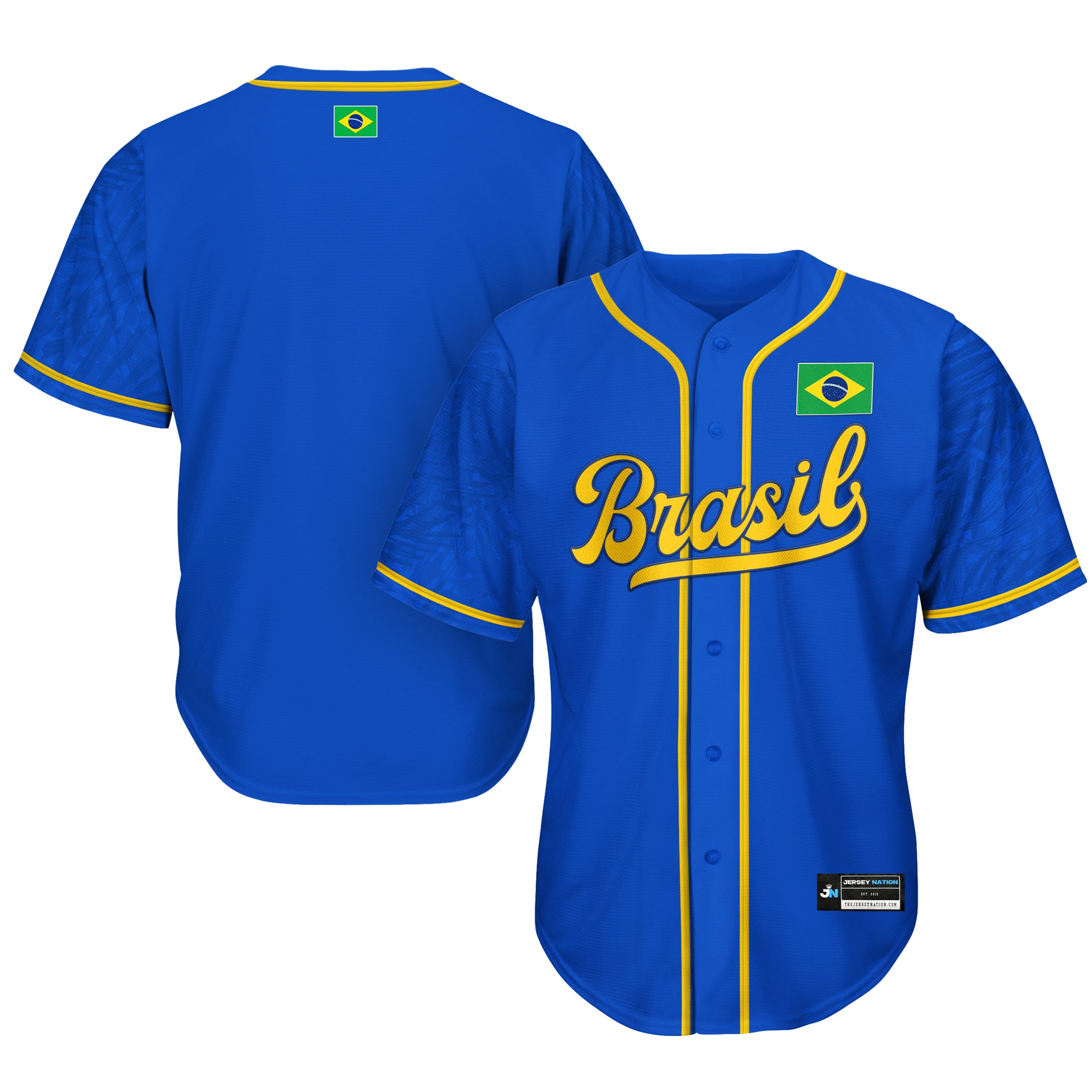 Brazil Heritage Custom Baseball Jersey - Image 3