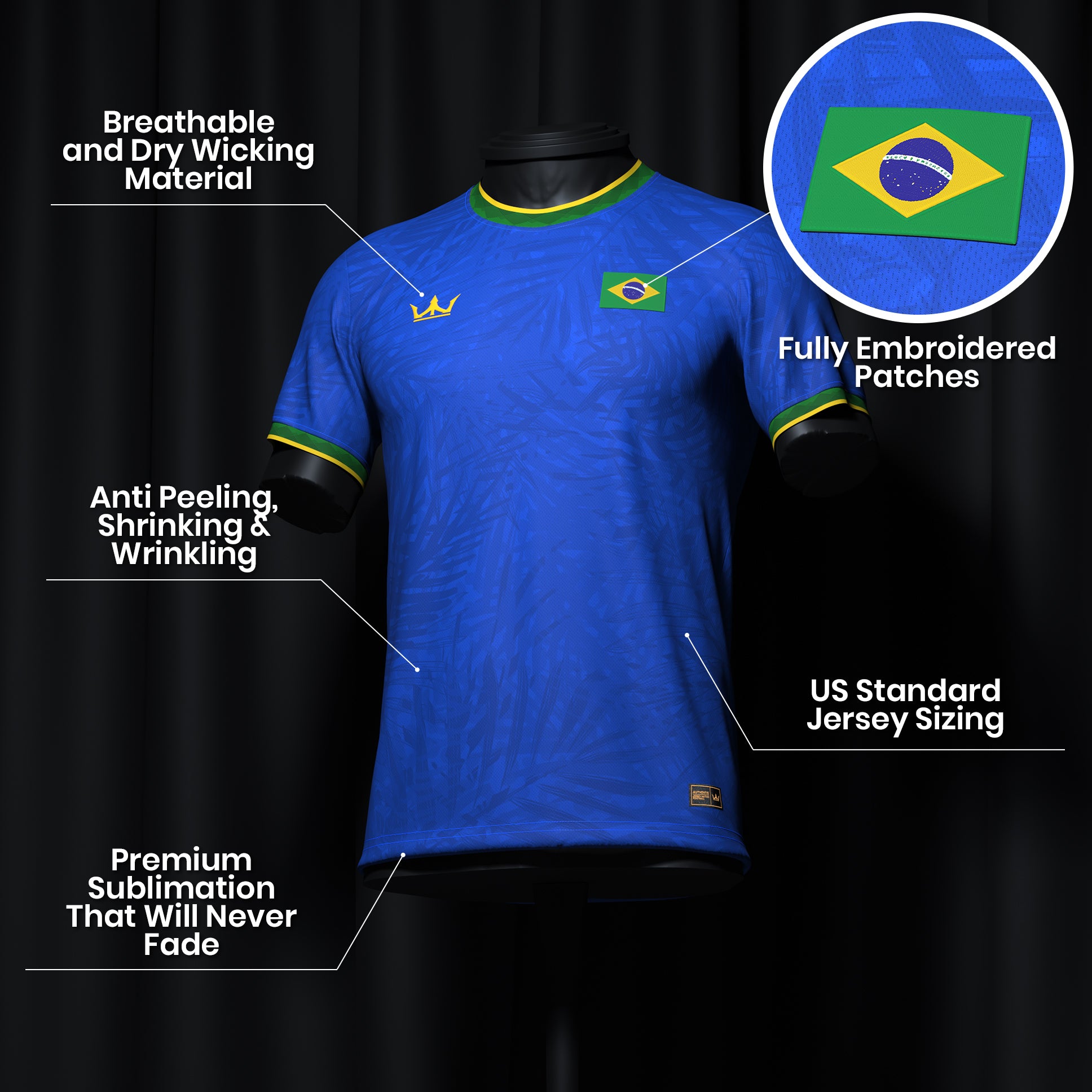 Brazil Heritage Custom Football Jersey - Image 14