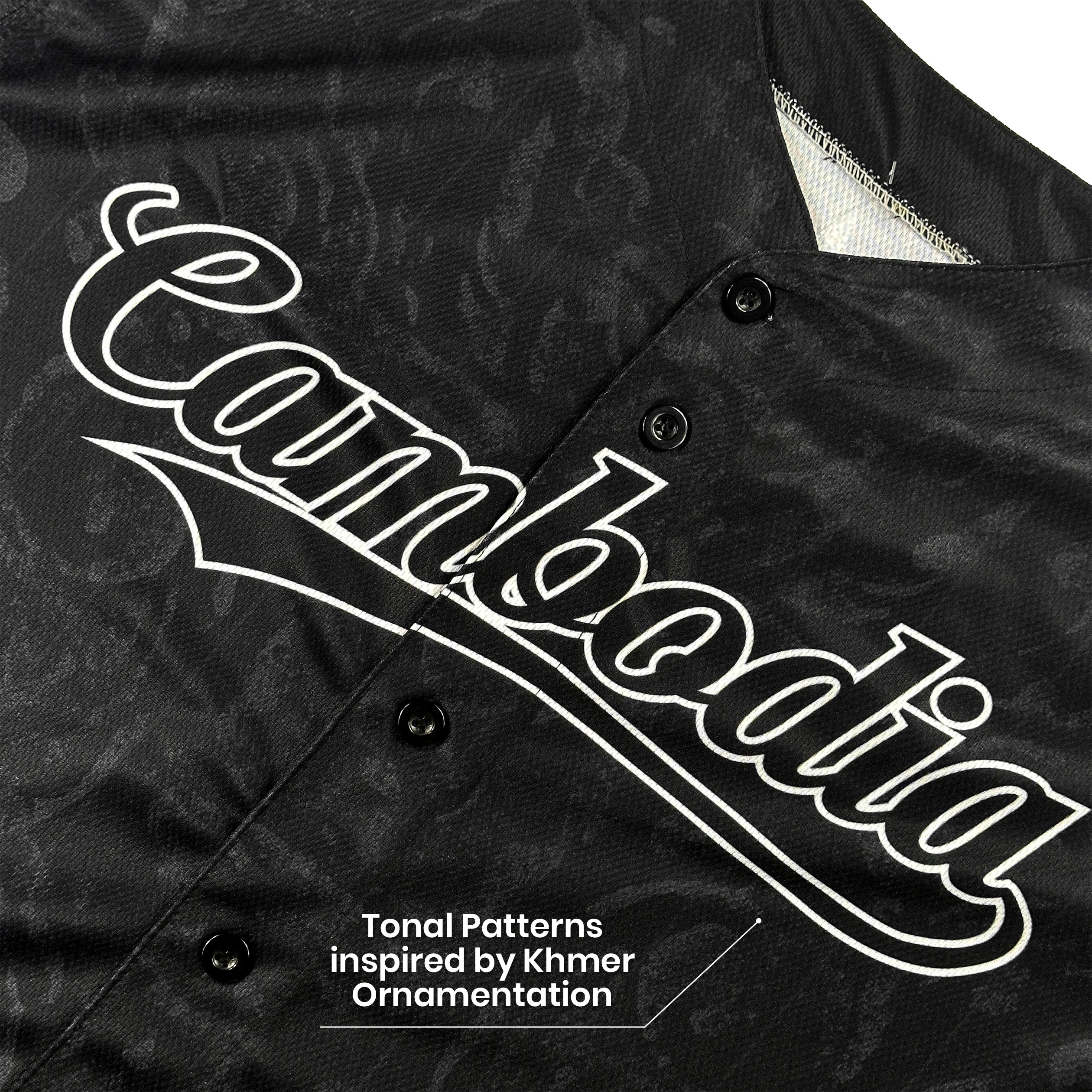 Cambodia 'Angkor Wat' Baseball Jersey - Image 7