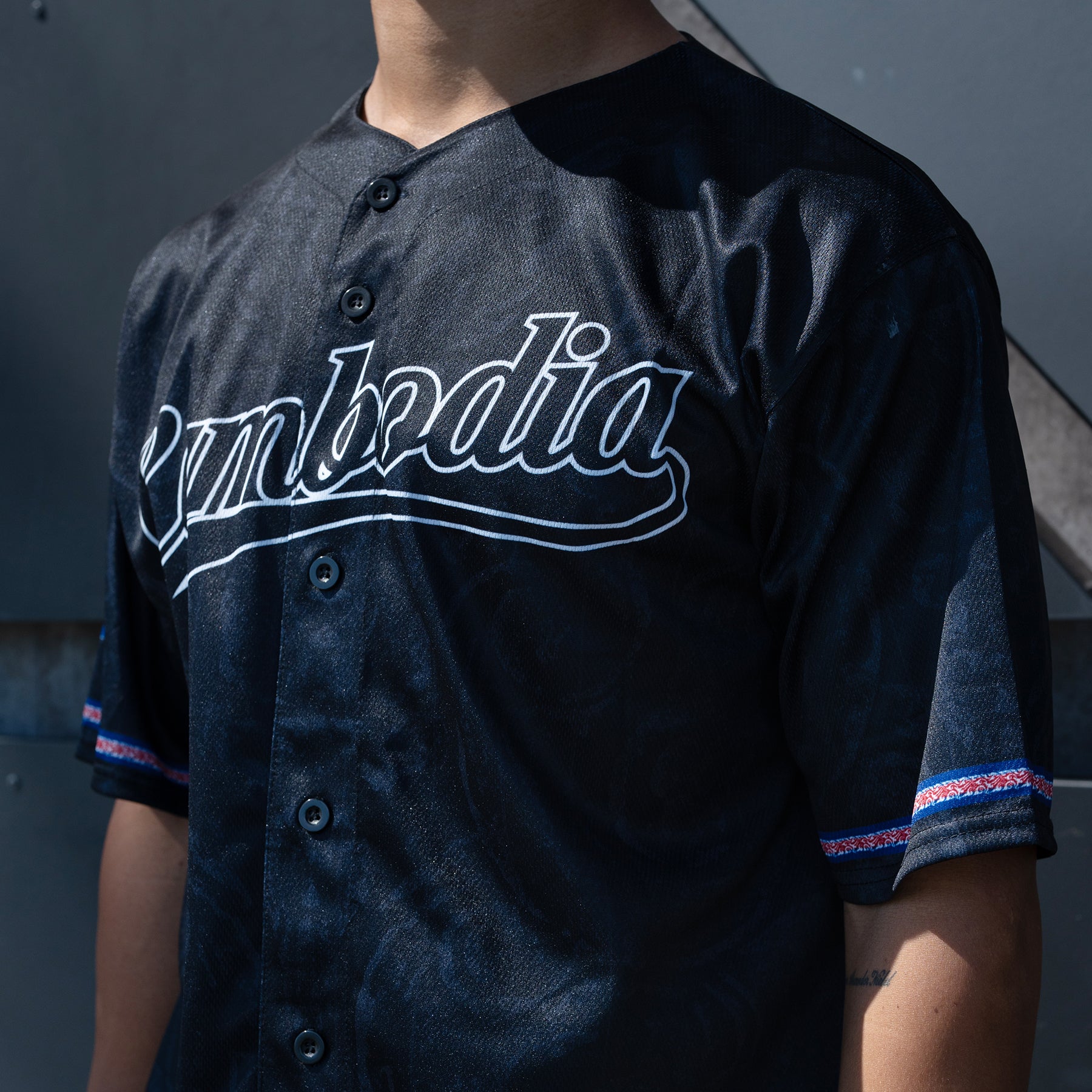 Cambodia 'Angkor Wat' Baseball Jersey - Image 3