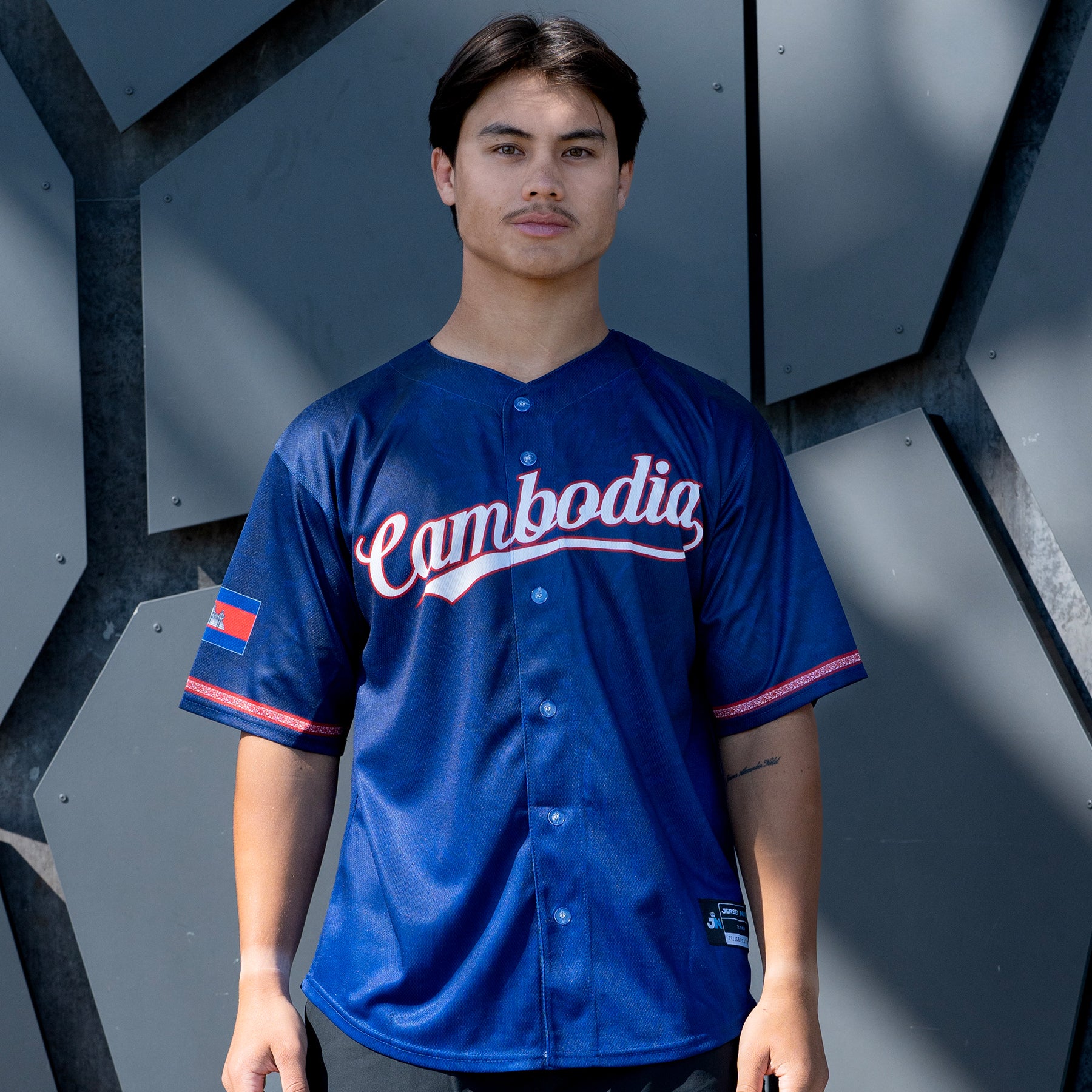 Cambodia 'Angkor Wat' Baseball Jersey - Image 12