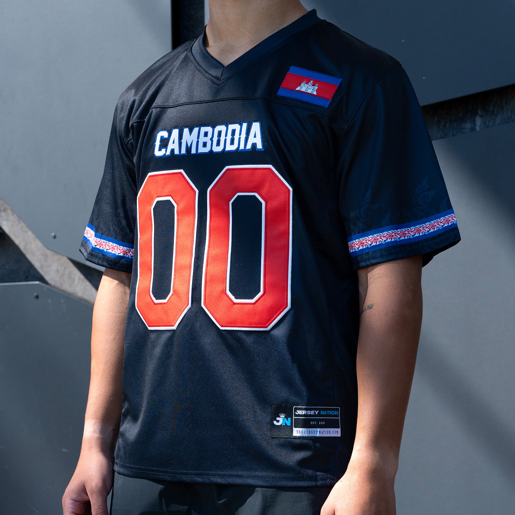 Cambodia Heritage Custom Football Jersey - Image 3