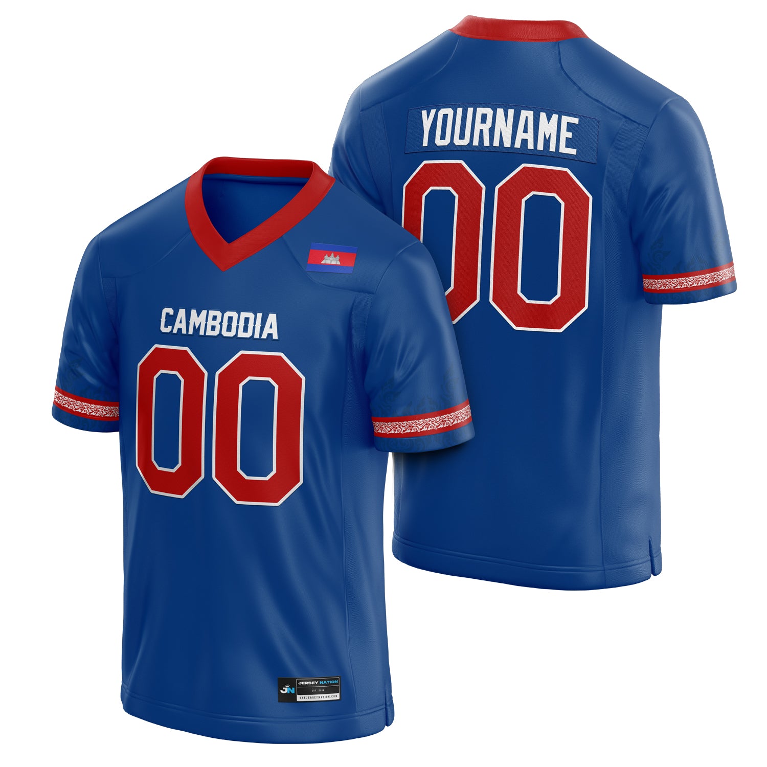 Cambodia Heritage Custom Football Jersey - Image 12