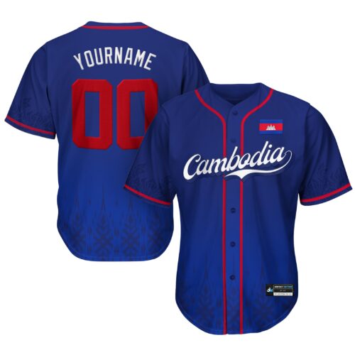 Cambodia Heritage Custom Baseball Jersey