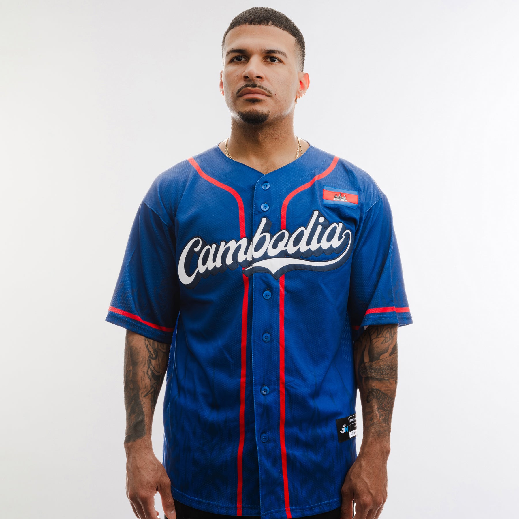 Cambodia Heritage Custom Baseball Jersey - Image 2