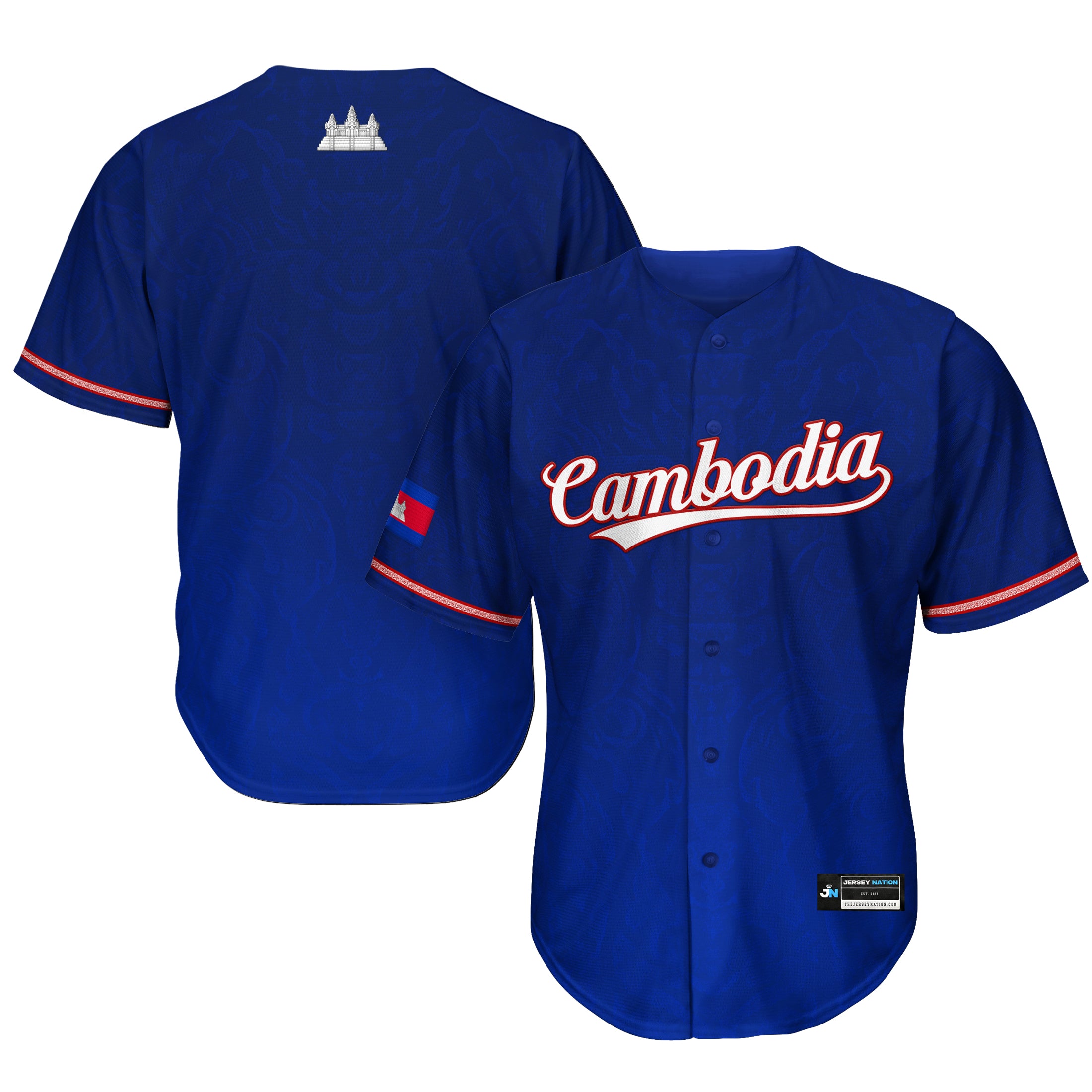 Cambodia 'Angkor Wat' Baseball Jersey - Image 11