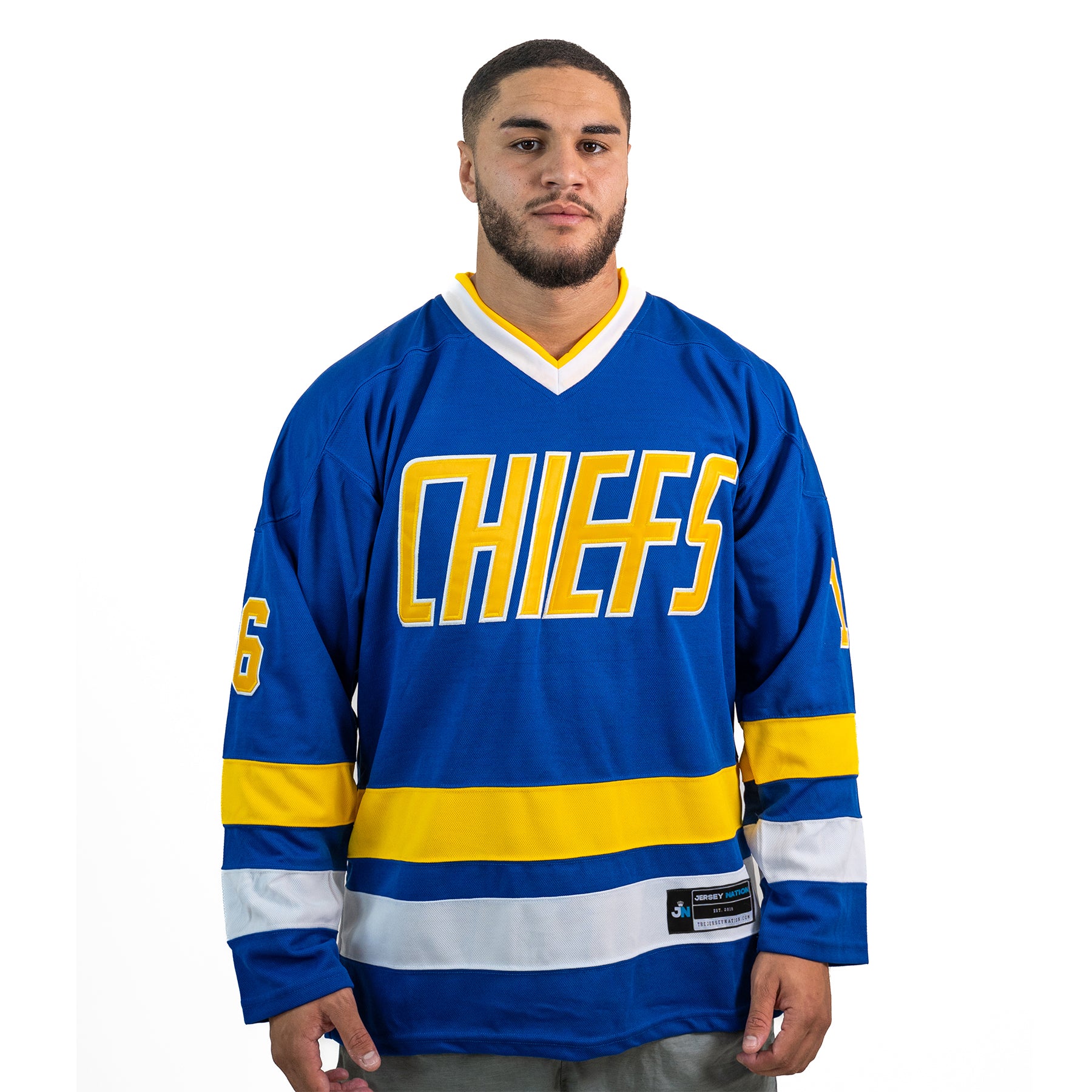 Charlestown Chiefs Hanson Brothers Hockey Jersey - Image 2