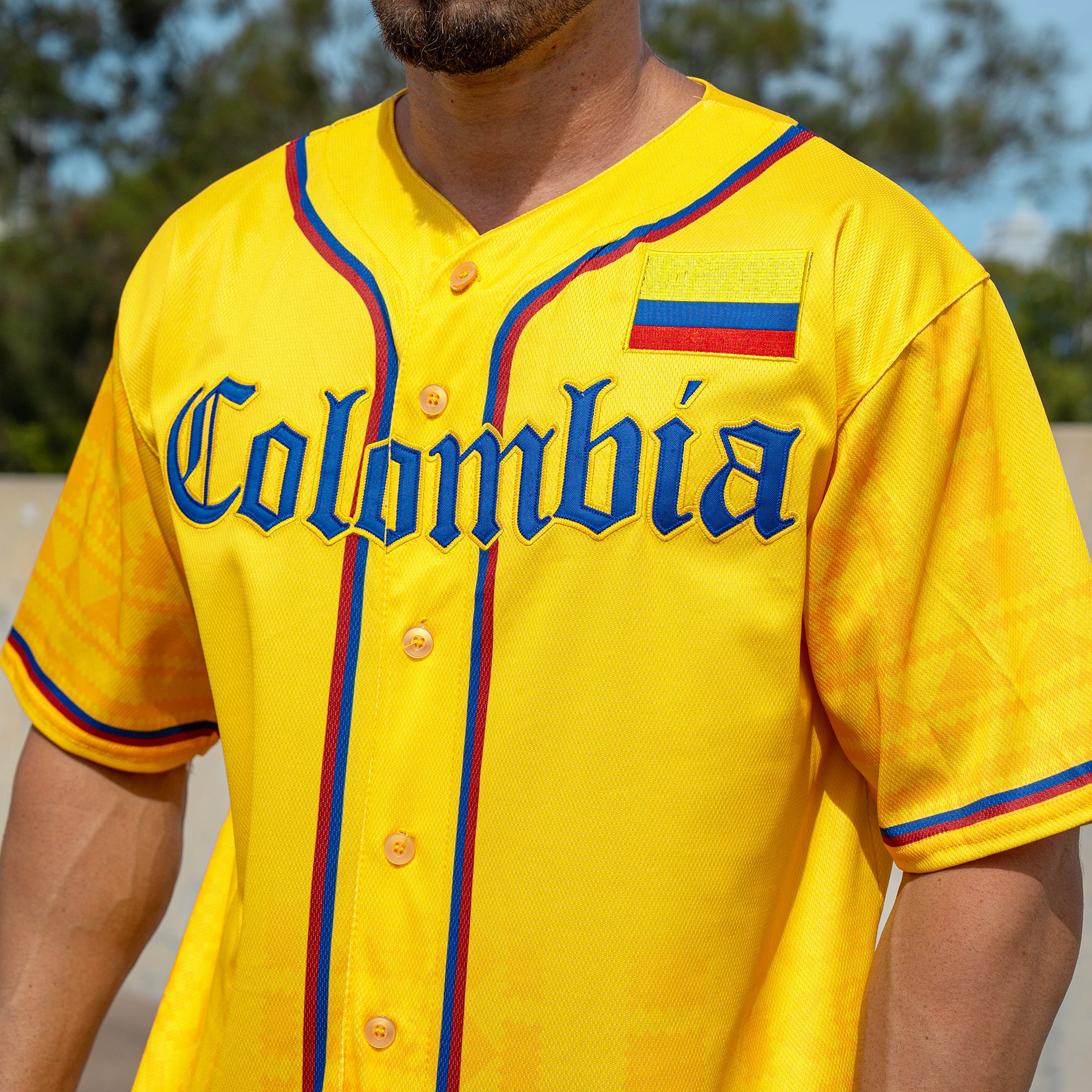 Colombia Heritage Custom Baseball Jersey - Image 3