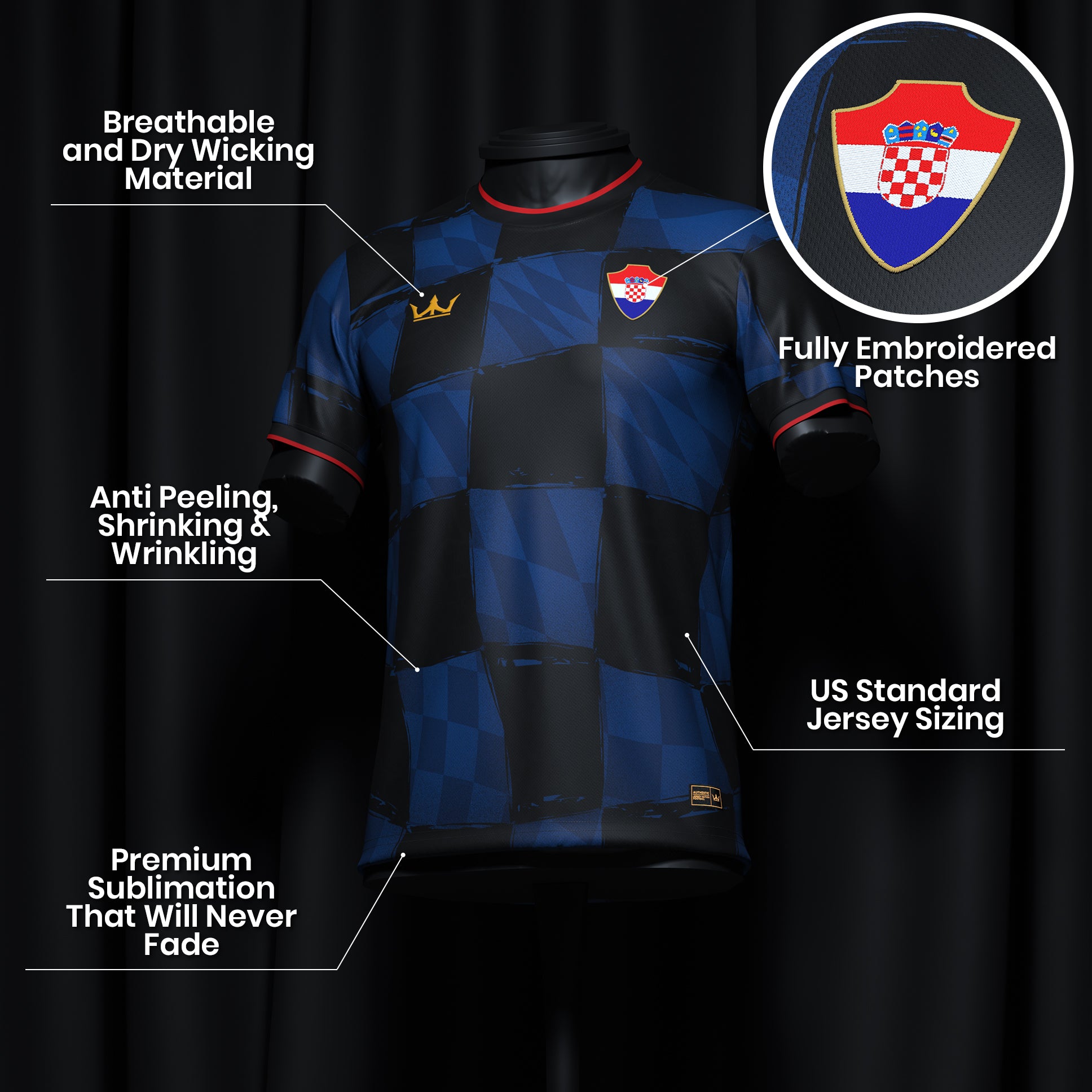 Croatia Heritage Custom Football Jersey - Image 22
