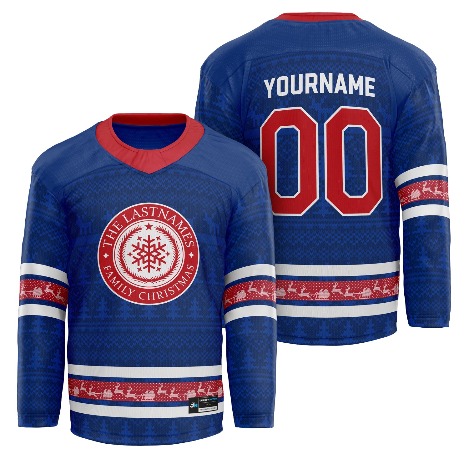 Family Christmas Custom Hockey Jersey - Image 29