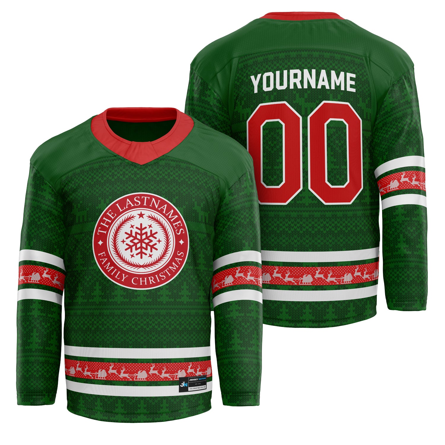 Family Christmas Custom Hockey Jersey - Image 11